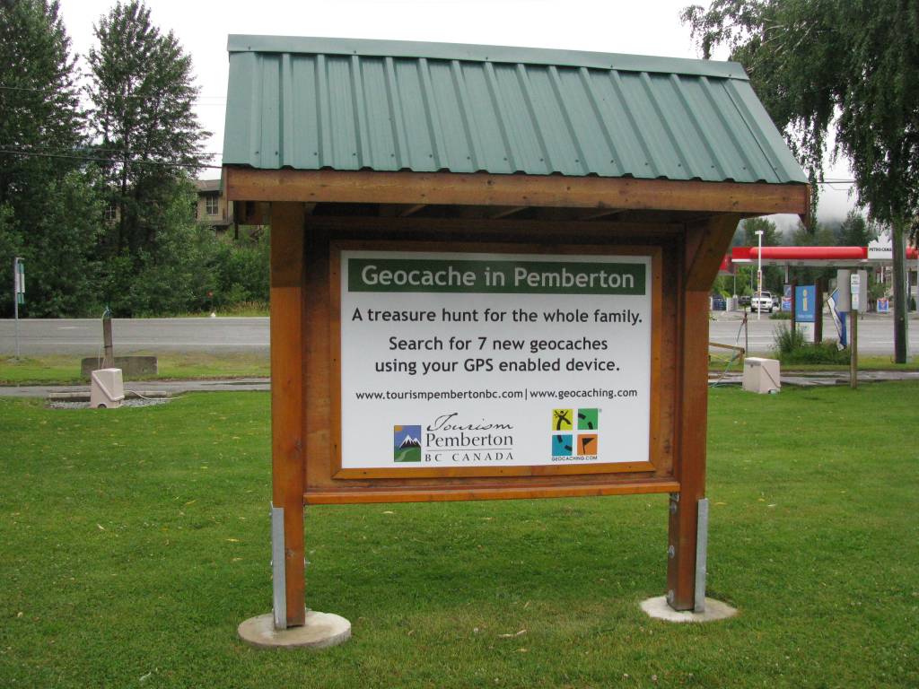 "New sign at Pemberton Info centre"